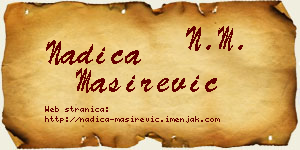 Nadica Maširević vizit kartica